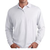 Jerzees 5.6-oz., 50/50 Long-Sleeve Jersey Polo With SpotShield &trade;