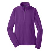 Women's Port Authority&reg; Microfleece Half Zip Pullover Jacket - Embroidery Personalization Available
