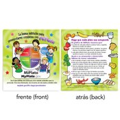 MyPlate Preschool Portion Meal Plate With Card (Spanish)