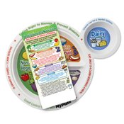 Diabetes Portion Meal Plate With Glancer (Spanish)