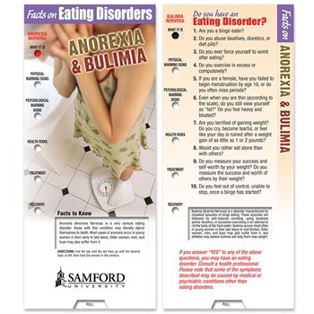 Facts on Eating Disorder Slideguide - Personalization Available from Positive Promotions