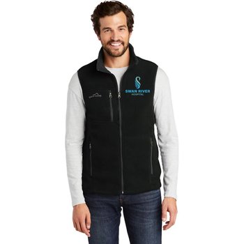 Eddie Bauer® Men's Full-Zip Microfleece Vest - Embroidered Personalization Available from Positive Promotions