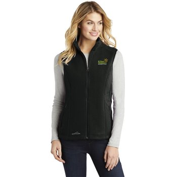 Eddie Bauer® Women's Full-Zip Microfleece Vest - Embroidered Personalization Available from Positive Promotions