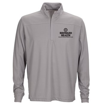Vantage&reg; Men's Vansport Pro Herringbone Quarter-Zip Pullover - Personalization Available from Positive Promotions