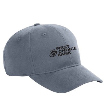Big Accessories&reg; 6-Panel Brushed Twill Structured Cap - Embroidered Personalization Available from Positive Promotions