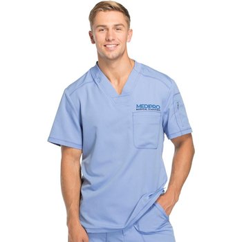 Dickies® Men's Dynamix 1-Pocket V-Neck Scrub Top - Embroidered Personalization Available from Positive Promotions