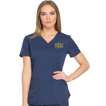 Dickies® Women's Dynamix 3-Pocket V-Neck Scrub Top - Embroidered Personalization Available from Positive Promotions