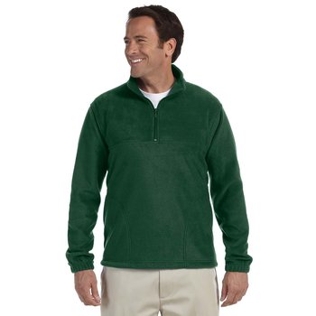 harriton quarter zip fleece pullover