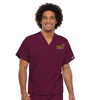 Cherokee&reg; V-Neck 1-Pocket Scrub Top - Embroidered Personalization Available from Positive Promotions