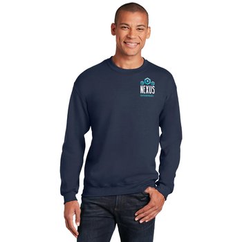 Gildan® Unisex Heavy Blend Crewneck Sweatshirt - Embroidered Personalization Available from Positive Promotions