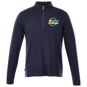Elevate&reg; Men's Stratton Knit Quarter Zip Sweater - Embroidered Personalization Available from Positive Promotions