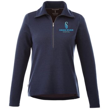 Elevate&reg; Women's Stratton Knit Half Zip Sweater - Embroidered Personalization Available from Positive Promotions