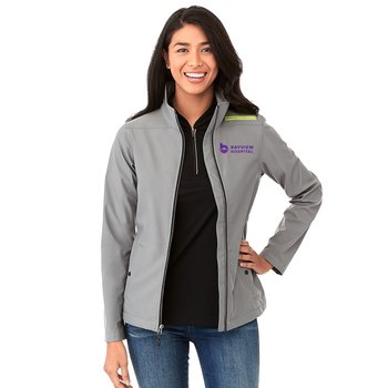 Elevate&reg; Women's Karmine Soft Shell Jacket - Embroidered Personalization Available from Positive Promotions