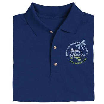 Making A Difference Today, Tomorrow & Always Gildan&reg; Dryblend Jersey Polo - Personalization Available from Positive Promotions