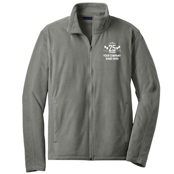 25th Anniversary Port Authority&reg; Men's Full-Zip Microfleece Jacket - Personalization Available from Positive Promotions