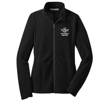 25th Anniversary Port Authority&reg; Women's Full-Zip Microfleece Jacket - Personalization Available from Positive Promotions