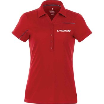 Elevate&reg; Women's Wilcox Short Sleeve Polo - Embroidered Personalization Available from Positive Promotions