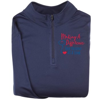 Making A Difference One Patient At A Time Augusta&reg; Attain Quarter Zip - Personalization Optional from Positive Promotions