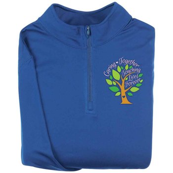 Caring Together, Touching Lives Forever Augusta&reg; Attain Quarter Zip - Personalization Optional from Positive Promotions