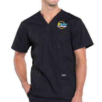Cherokee&reg; Workwear Professionals Men's V-Neck 4-Pocket Scrub Top - Embroidered Personalization Available from Positive Promotions