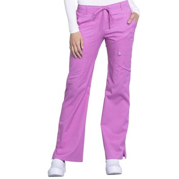 Flare Leg Drawstring Cargo Scrub Pant 