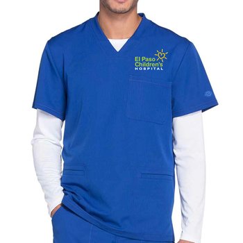 Dickies® Men's Dynamix 3-Pocket V-Neck Scrub Top - Embroidered Personalization Available from Positive Promotions