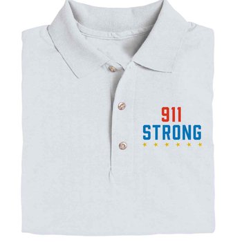 911 Strong Gildan&reg; DryBlend Jersey Polo - Personalization Optional from Positive Promotions