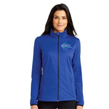 Port Authority® Women's Active Stretch Soft-Shell Jacket - Embroidered Personalization Available from Positive Promotions