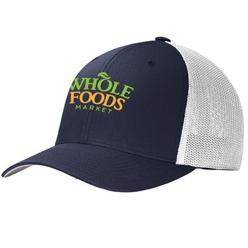 Port Authority® Flexfit® Mesh Back Cap - Embroidered Personalization Available from Positive Promotions
