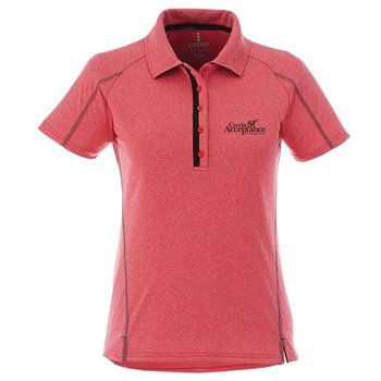 Elevate&reg; Women's Macta Short Sleeve Polo Shirt - Heat Transfer Personalization Available from Positive Promotions
