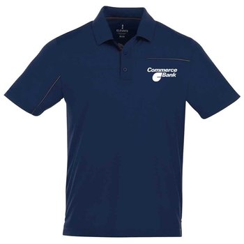 Elevate&reg; Men's Wilcox Short Sleeve Polo Shirt - Embroidered Personalization Available from Positive Promotions