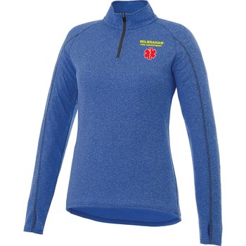 Elevate&reg; Women's Taza Knit Quarter Zip - Heat Transfer Personalization Available from Positive Promotions