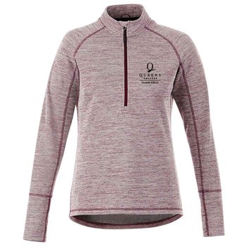 Elevate&reg; Women's Crane Knit Half Zip - Heat Transfer Personalization Available from Positive Promotions