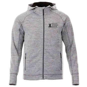 Elevate&reg; Men's Odell Knit Zip Hoody - Heat Transfer Personalization Available from Positive Promotions