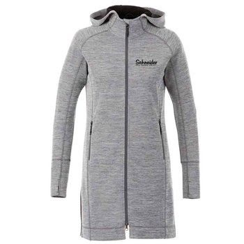 Elevate&reg; Women's Odell Knit Zip Hoody - Heat Transfer Personalization Available from Positive Promotions