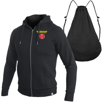 Quikflip&reg; Heavyweight Hoodie Sweatshirt - Embroiderd Personalization Available from Positive Promotions