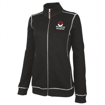 Charles River Apparel&reg; Women's Conway Flatback Rib Full-Zip Jacket - Embroidered Personalization Available from Positive Promotions