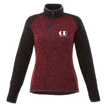 Elevate&reg; Women's Vorlarge Half-Zip Knit Sweater Jacket - Embroidered Personalization Available from Positive Promotions