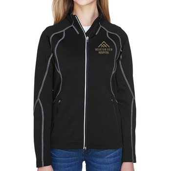 North End&reg; Women's Gravity Performance Fleece Jacket -Embroidery Personalization Available from Positive Promotions