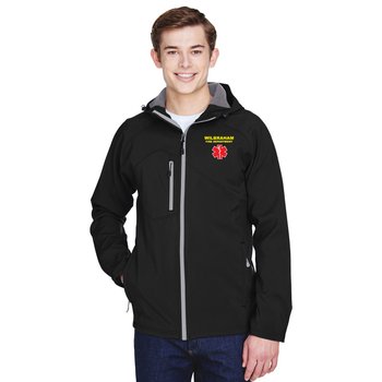 North End® Men's Prospect Two-Layer Fleece Bonded Soft Shell Hooded Jacket - Embroidery Personalization Available from Positive Promotions