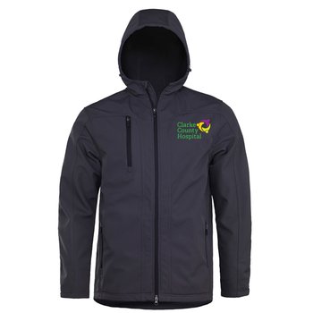 Fossa Apparel® Taiga Men's Honeycomb-Shell Hooded Jacket - Embroidered Personalization Available from Positive Promotions