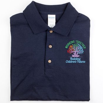 Working Together Building Children's Futures Gildan&reg; DryBlend Jersey Polo - Personalization Optional from Positive Promotions