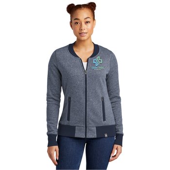 New Era® Women's French Terry Heathered Full-Zip Jacket - Embroidered Personalization Available from Positive Promotions