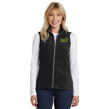 Team Wear Port Authority® Women's Full-Zip Microfleece Vest - Embroidered Personalization Available from Positive Promotions