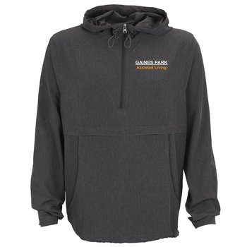 Anorak Men's Stretch Pullover Jacket - Embroidered Personalization Available from Positive Promotions