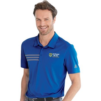 adidas® Men's 3-Stripes Chest Sport Shirt - Embroidered Personalization Available from Positive Promotions