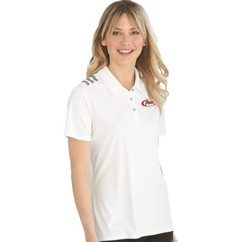 adidas® Women's 3-Stripes Sport Shirt - Embroidered Personalization Available from Positive Promotions