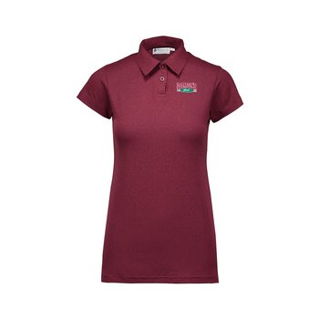 MV Sport® Women's CoolLast Heather Lux Polo - Embroidered Personalization Available from Positive Promotions