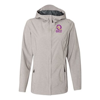32 Degrees Women's Rain Jacket - Embroidered Personalization Available from Positive Promotions