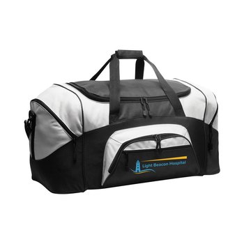 Port Authority® Standard Colorblock Sport Duffel - Embroidered Personalization Available from Positive Promotions